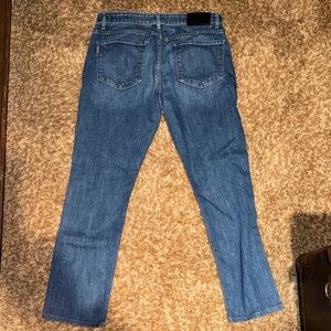 PAIGE Classic Blue Straight Leg Jeans